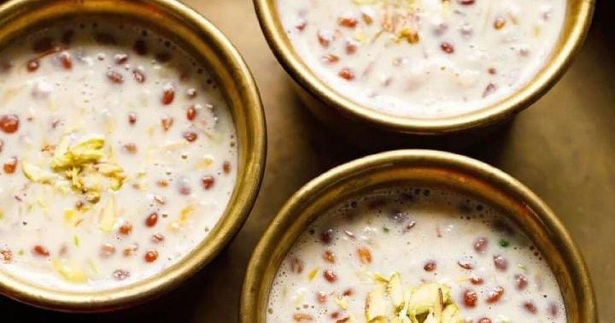 Creamy saffron-infused basundi dessert recipe